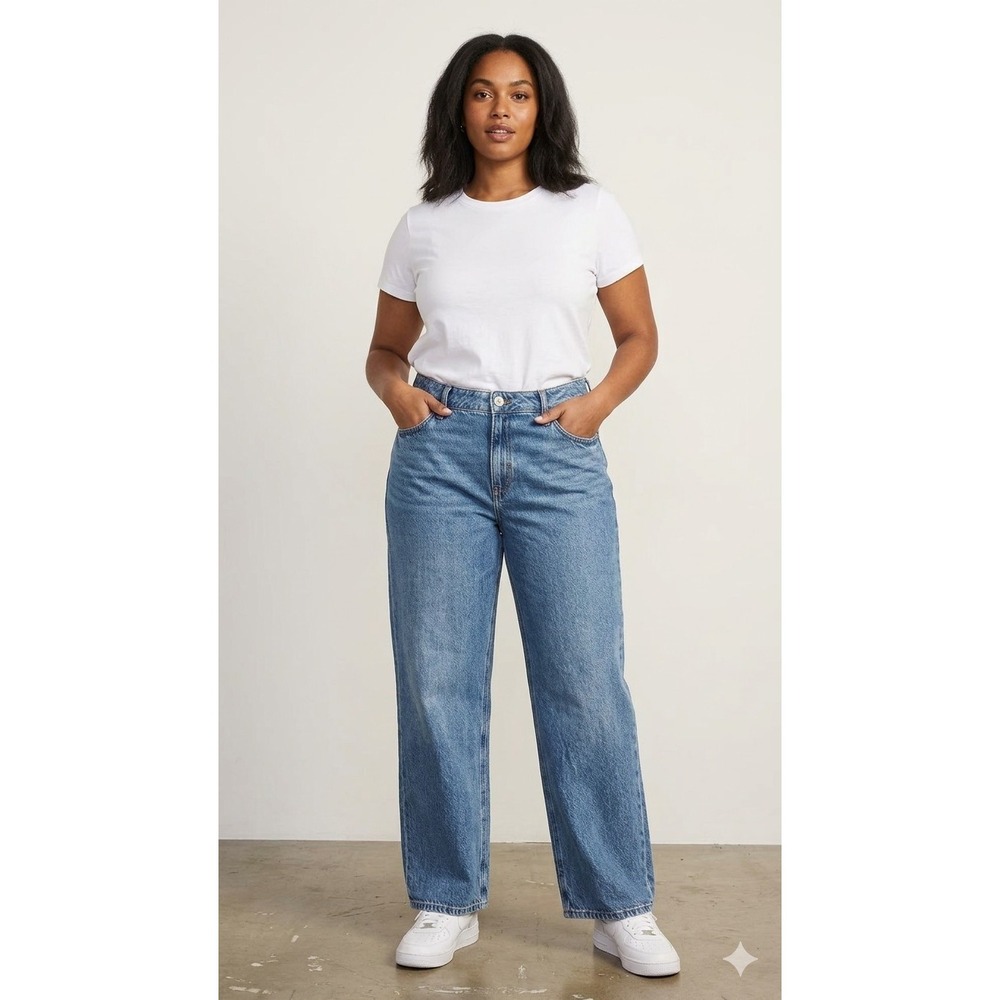 natural reflections jeans Straight‎ Leg 80s Wash Mom Jeans Size 14